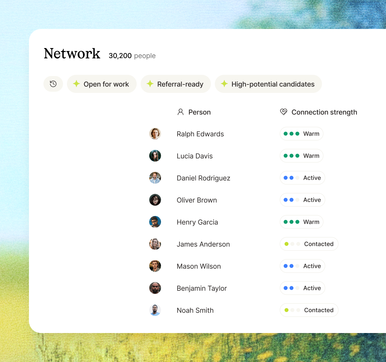 Make your network your advantage