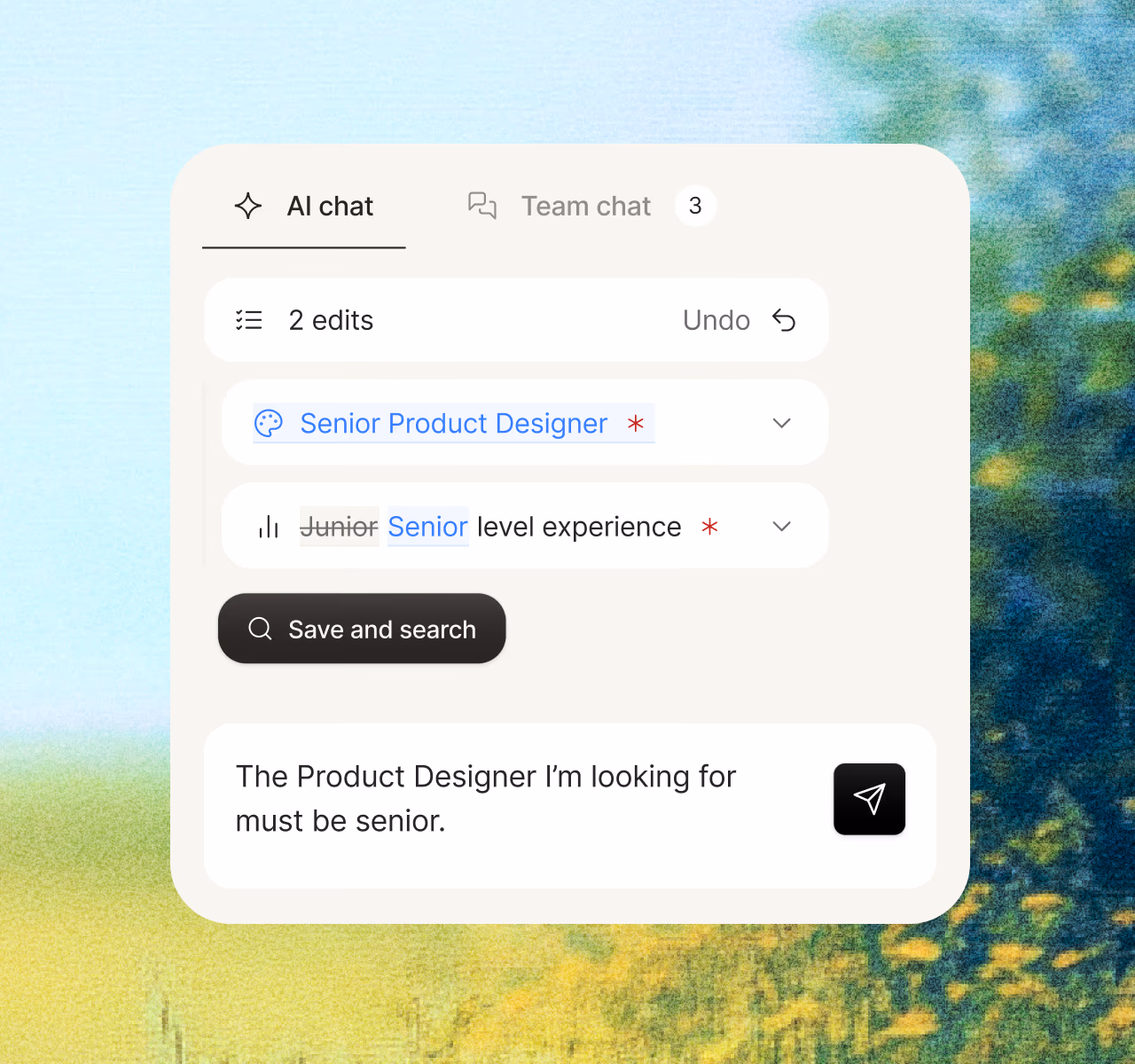 Feedback that sharpens the search